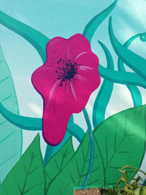 Atelier de fresque participative — La légende du colibri de Pierre Rabhi, Nesmy (7)